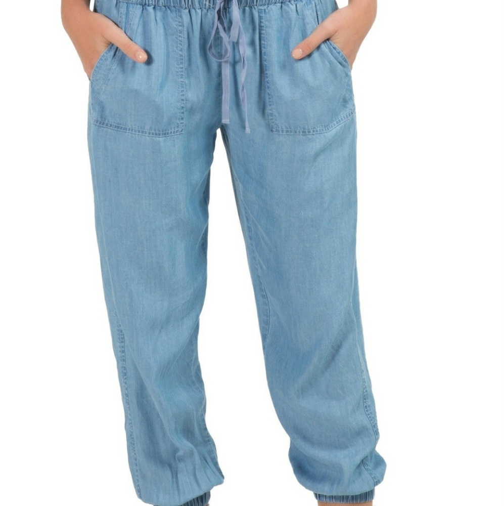 Cropped Denim Jogger